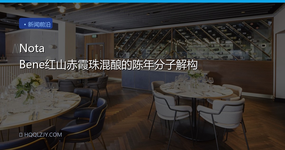 Nota Bene红山赤霞珠混酿的陈年分子解构