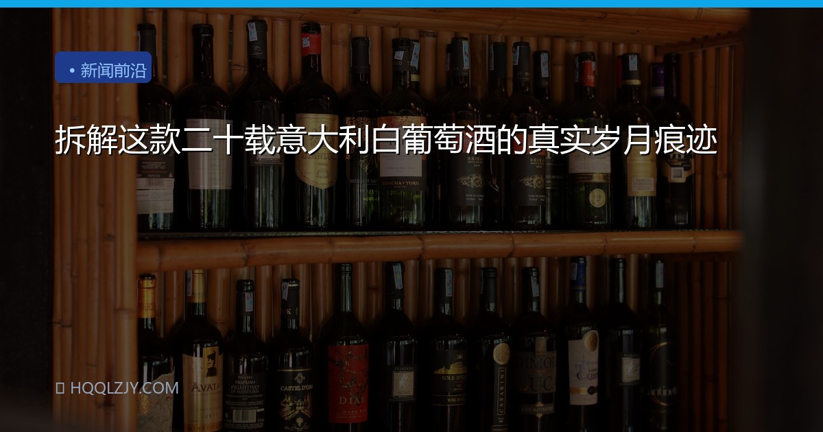 拆解这款二十载意大利白葡萄酒的真实岁月痕迹